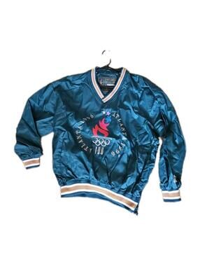 Starter Olympic Games Collection 1996 Atlanta Nylon Pullover Jacket Med Teflon